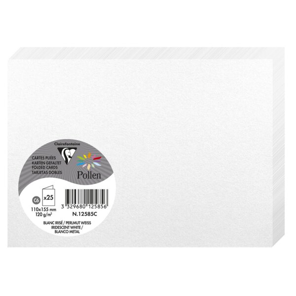 Pollen by Clairefontaine Carte double C6, rouge groseille