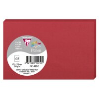 Pollen by Clairefontaine Briefkarte 82 x 128 mm, kirschrot