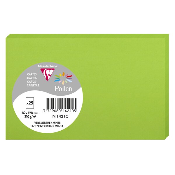 Pollen by Clairefontaine Carte 82 x 128 mm, gris perle