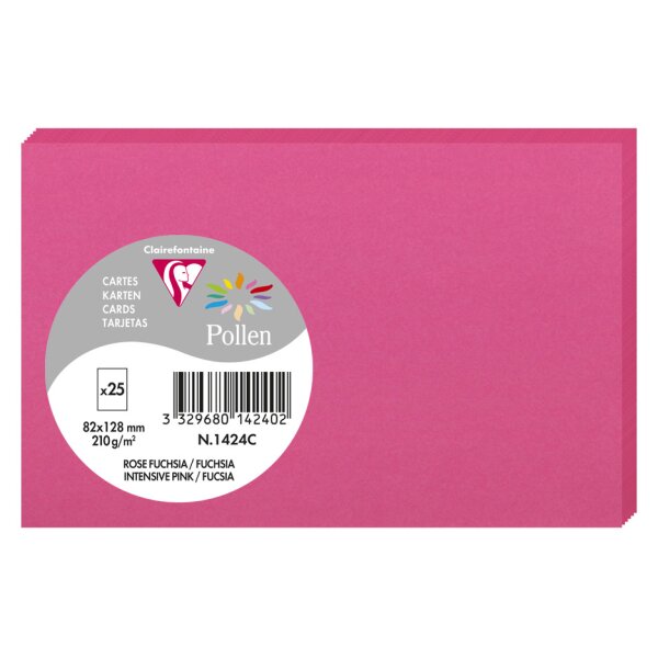 Pollen by Clairefontaine Carte 82 x 128 mm, gris perle