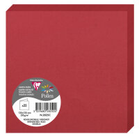 Pollen by Clairefontaine Carte double 135 mm,rouge groseille
