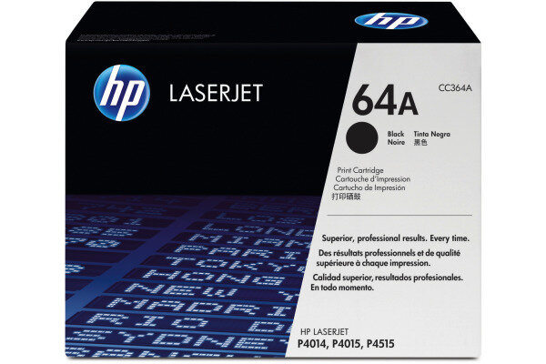 HP Cartouche toner 64A noir CC364A LaserJet P4014 10000 pages