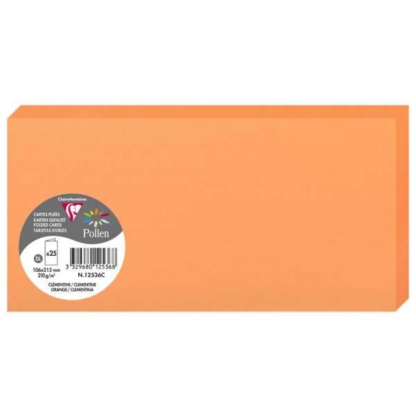 Pollen by Clairefontaine Carte double DL, vert bourgeon