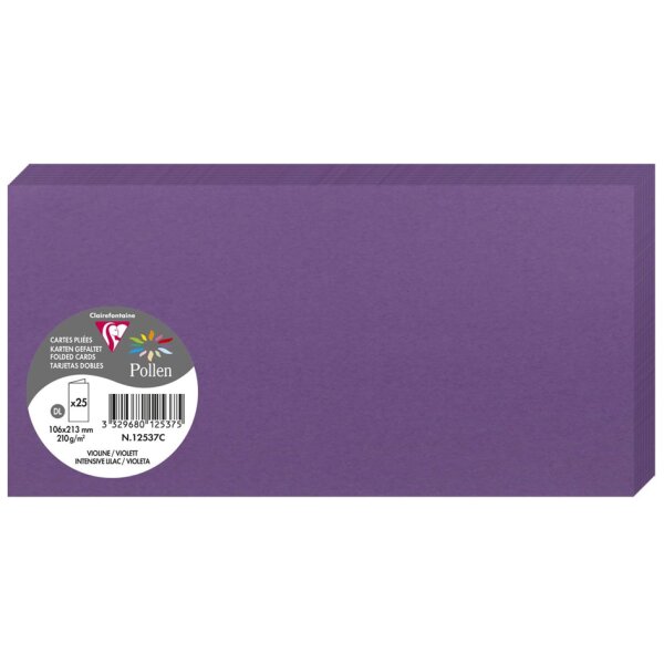 Pollen by Clairefontaine Carte double DL, vert bourgeon