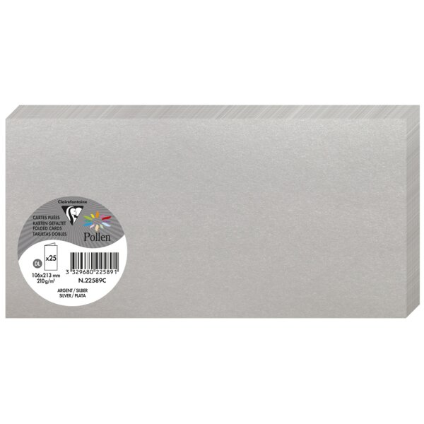 Pollen by Clairefontaine Carte double DL, vert bourgeon