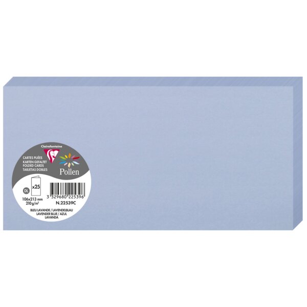 Pollen by Clairefontaine Carte double DL, cl&eacute;mentine