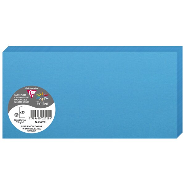 Pollen by Clairefontaine Carte double DL, cl&eacute;mentine