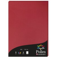 Pollen by Clairefontaine Papier A4, rouge groseille