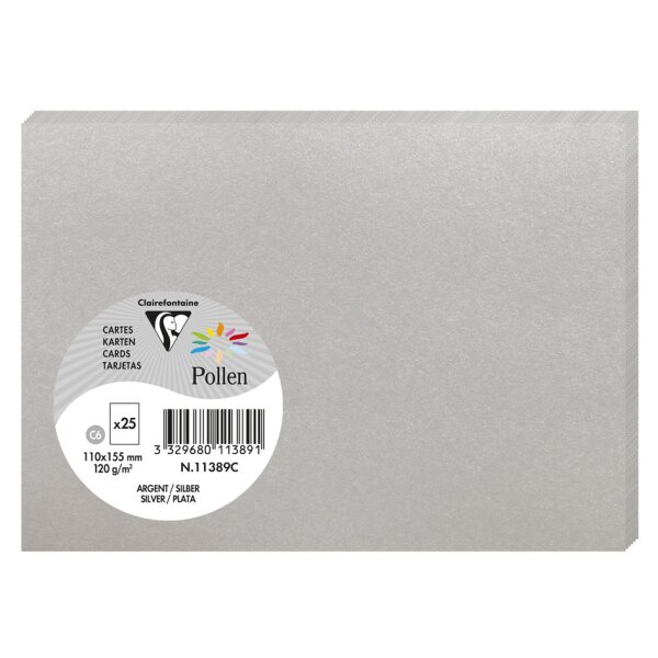 Pollen by Clairefontaine Carte C6, blanc