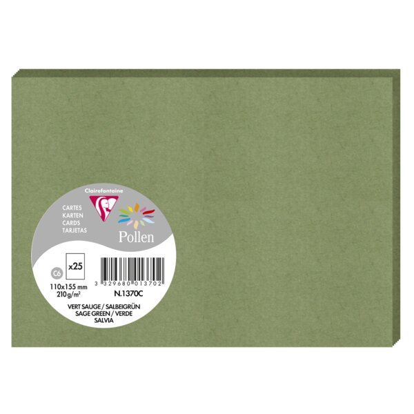 Pollen by Clairefontaine Carte C6, blanc