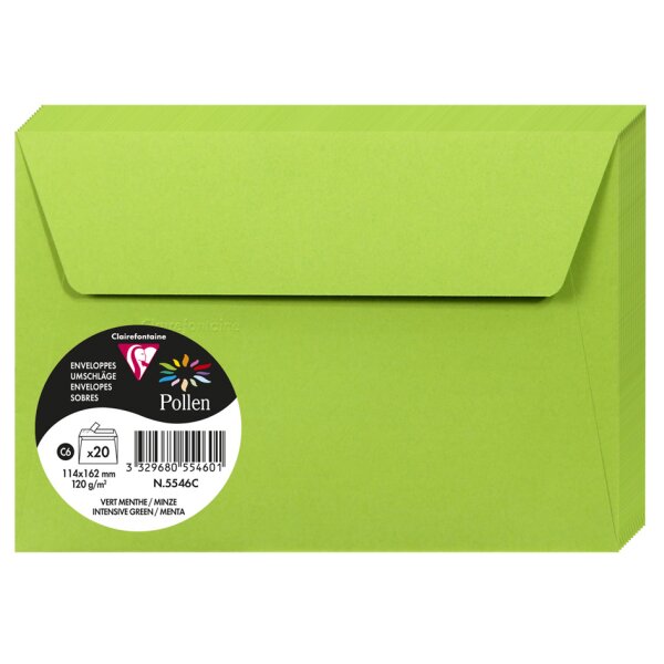 Pollen by Clairefontaine Enveloppes C6, ivoire irisé