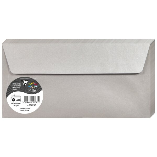 Pollen by Clairefontaine Enveloppes DL, rouge groseille