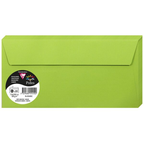 Pollen by Clairefontaine Briefumschlag DL, bordeaux