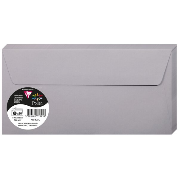 Pollen by Clairefontaine Briefumschlag DL, bordeaux