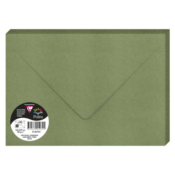 Pollen by Clairefontaine Enveloppes C5, rose fuchsia
