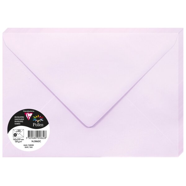 Pollen by Clairefontaine Enveloppes C5, vert menthe