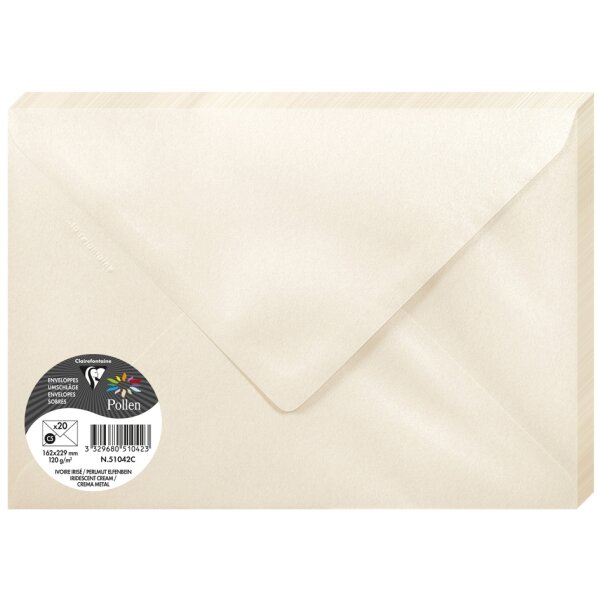 Pollen by Clairefontaine Enveloppes C5, vert menthe