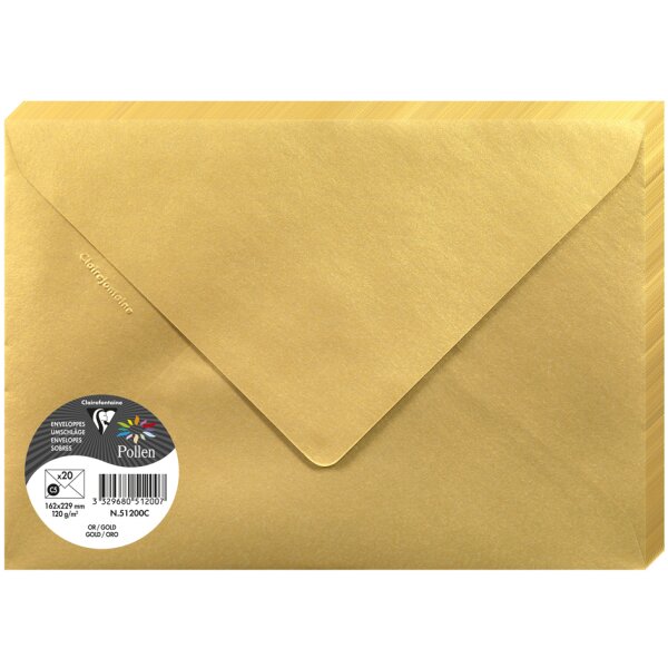 Pollen by Clairefontaine Enveloppes C5, vert menthe