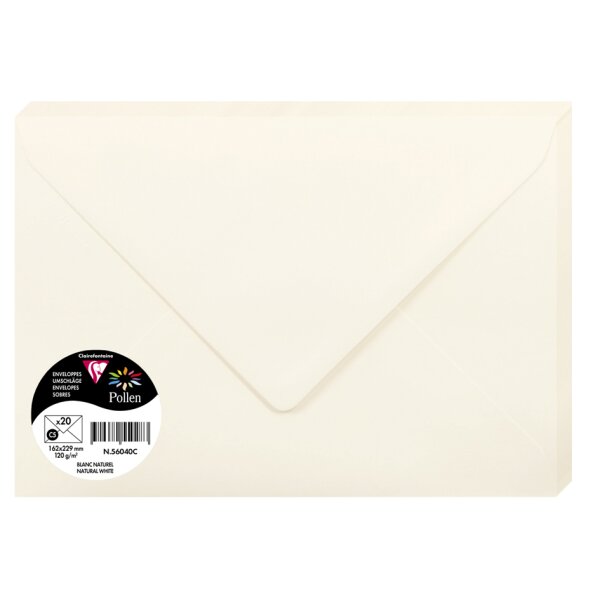 Pollen by Clairefontaine Enveloppes C5, vert menthe
