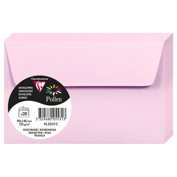 Pollen by Clairefontaine Enveloppes 90 x 140 mm, ivoire