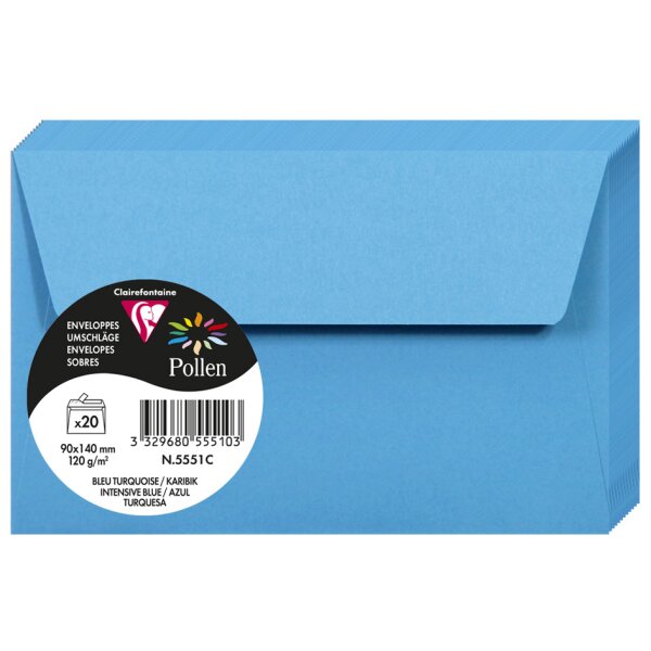 Pollen by Clairefontaine Enveloppes 90 x 140 mm, fuchsia