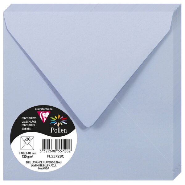 Pollen by Clairefontaine Enveloppes 140 mm, rose dragée