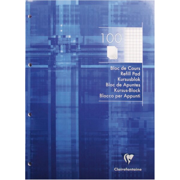 Clairefontaine Bloc de cours, A4, séyès, 200 pages