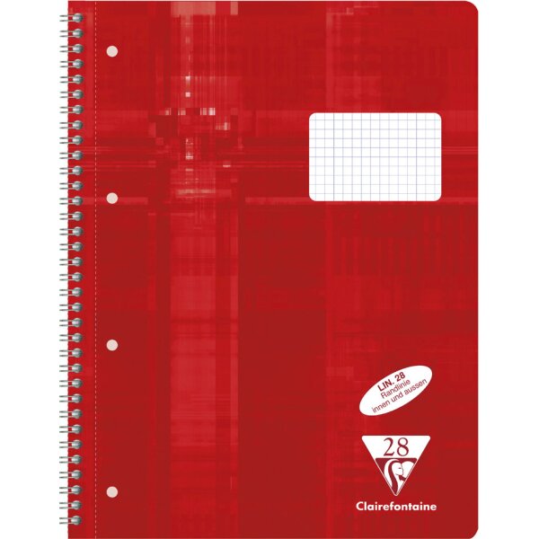 Clairefontaine Collegeblock, DIN A4, Lineatur 20, 80 Blatt
