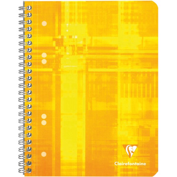 Clairefontaine Cahier spiral&eacute;, A5, quadrill&eacute; 5x5, 160 pages