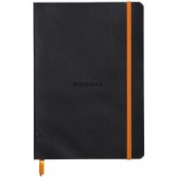 RHODIA Carnet souple RHODIARAMA, A6, ligné, noir