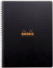 RHODIA Cahier à spirale Note Book, A4+, quadrillé 5x5,noir