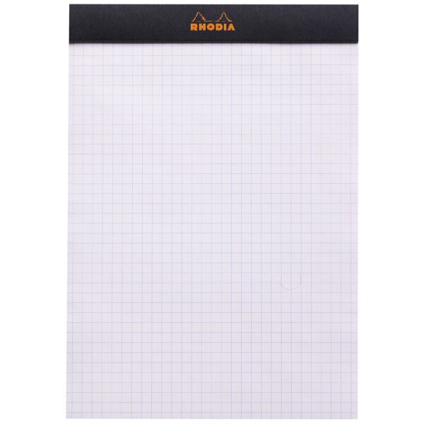RHODIA Notizblock No. 16, DIN A5, kariert, schwarz