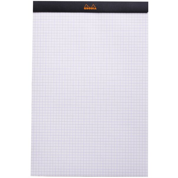 RHODIA Notizblock No. 19, DIN A4+, kariert, schwarz