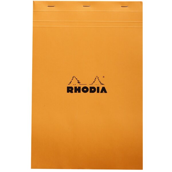 RHODIA Notizblock No. 19, DIN A4+, kariert, schwarz