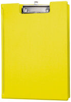 MAUL Porte-bloc à pince, plastifié, A4, jaune