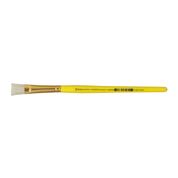 LEFRANC BOURGEOIS Pinceau brosse en soie de porc, plat, N.18