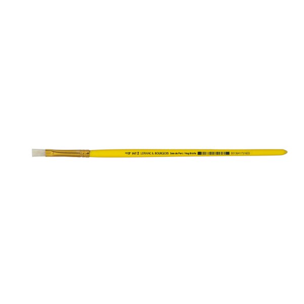 LEFRANC BOURGEOIS Pinceau brosse en soie de porc, plat, N.18
