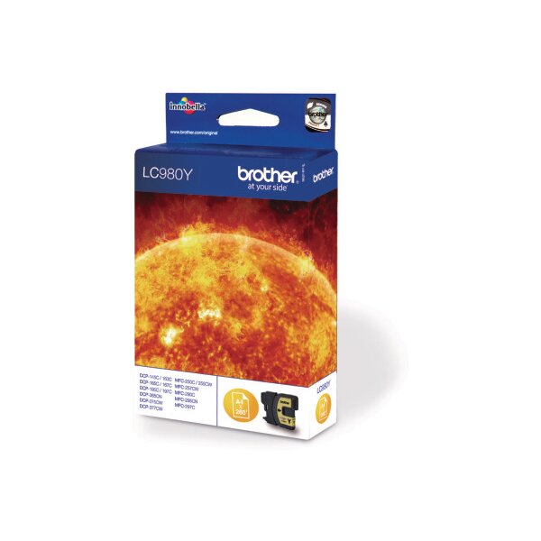 BROTHER Tintenpatrone yellow LC-980Y DCP-165C 260 Seiten