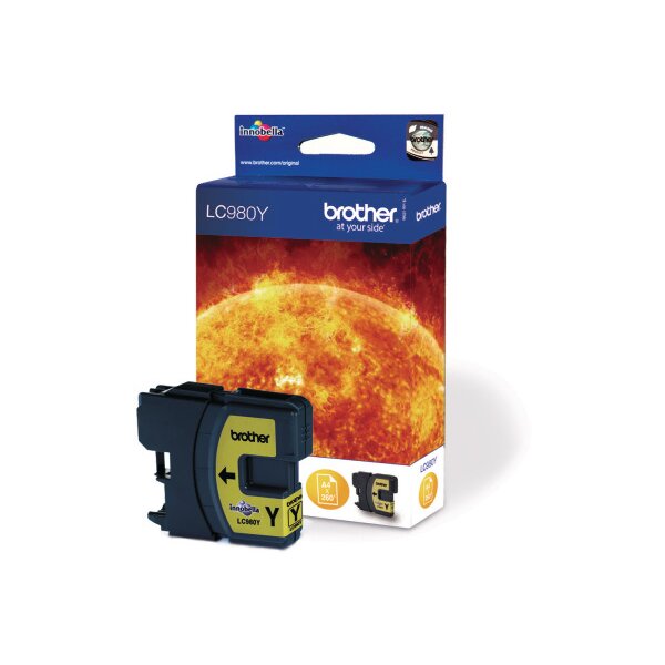 BROTHER Tintenpatrone yellow LC-980Y DCP-165C 260 Seiten