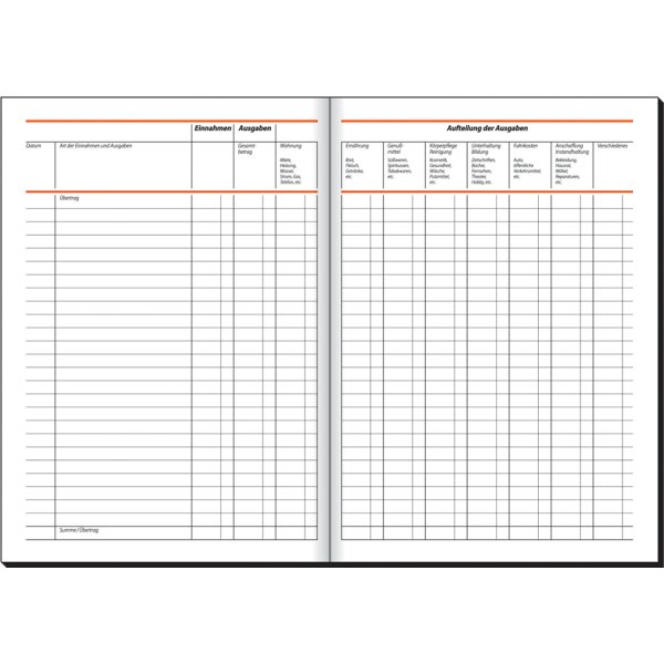 sigel Formularbuch Haushaltsbuch, A5, 40 Blatt