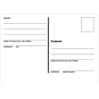sigel Vordruck "Postkarten", A6 quer, 100...