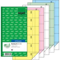 sigel Bloc de bons Carnet de bons, 105 x 200 mm, bleu
