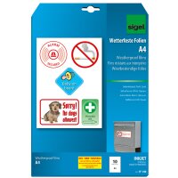 sigel film jet dencre, format A4, opaque,...