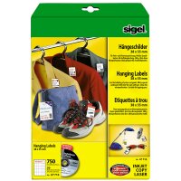 sigel Etiquette à trou, 38 x 55 mm (A4), 200 g/m2,...