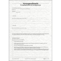 sigel Vordruck-Set "Patientenverfügung", DIN A4, 8 Blatt