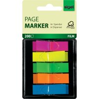 sigel Marque-page repositionnable Z-Marker film Neon Mini