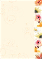 sigel Papier à motif, A4, 90 g/m2, motif Flowerstyle