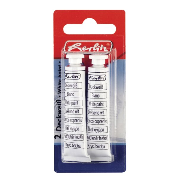 herlitz Deckweiss, Inhalt: 2 Tuben &agrave; 7,5 ml