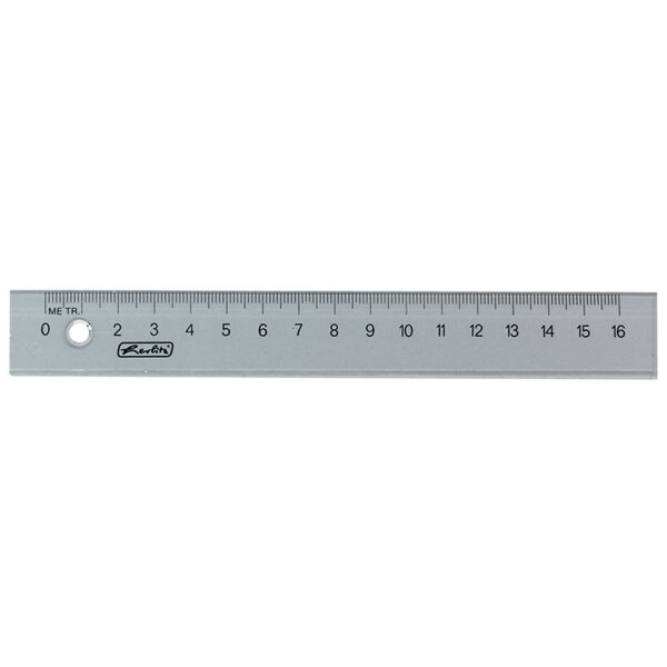 herlitz Règle plate, longueur: 300 mm, transparente