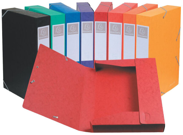EXACOMPTA Boîte de classement Cartobox, A4, 25 mm, noir
